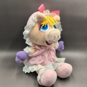 Large Muppet Babies Miss Piggy Plush Stuffed Animal Doll Muppets 15"